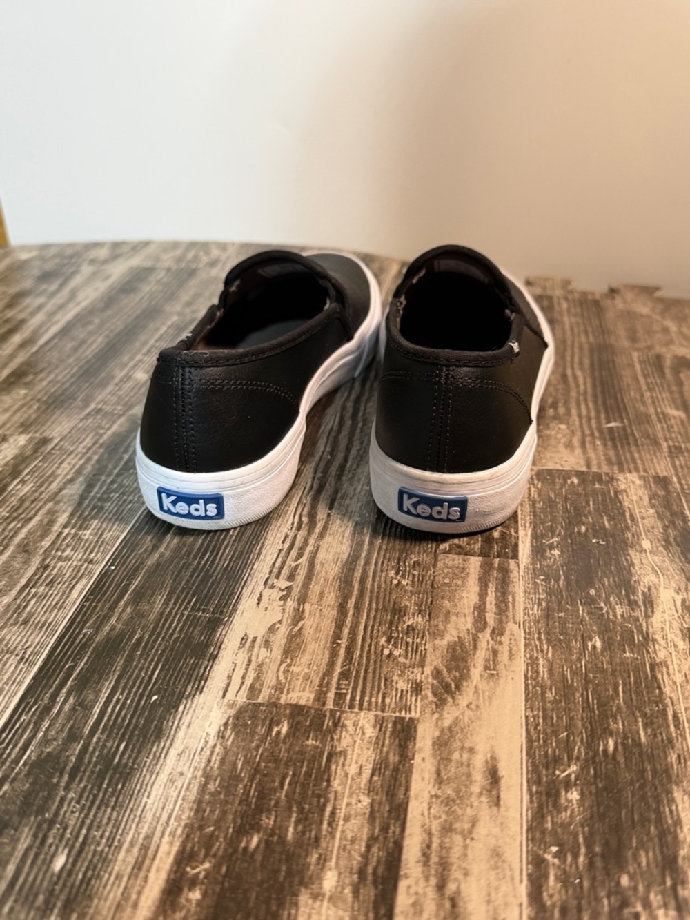 Keds Women's Black Slip-On Perforated Sneakers - Picture 3 of 8